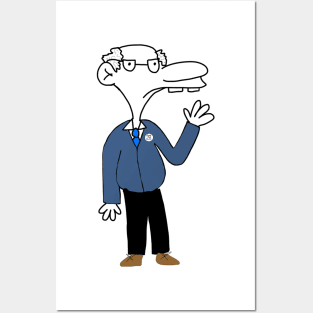 Manny Heffley as Bernie Sanders Posters and Art